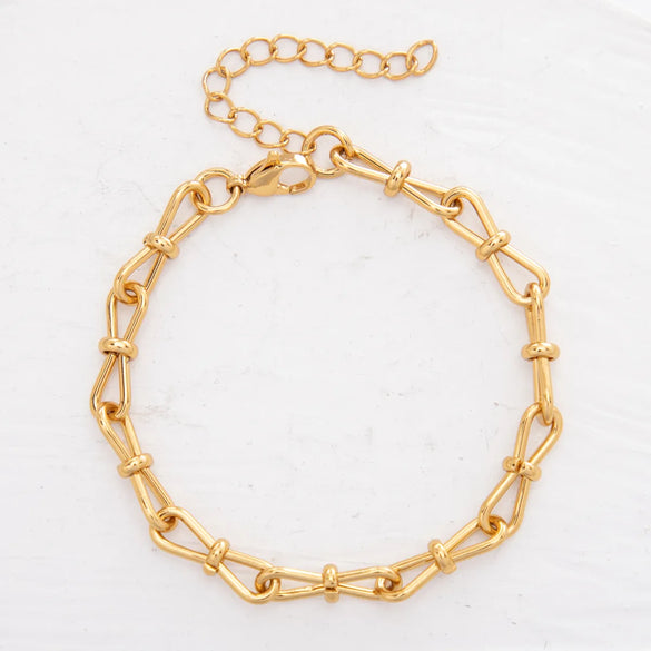 1 Piece 304 Stainless Steel Bracelets Chain Casual Geometric