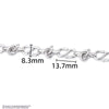 1 Piece 304 Stainless Steel Chain Chain Retro Classic Style S Shape