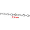 1 Piece 304 Stainless Steel Coffee Bean Chain Round Pearl Chain Cable Chain Jewelry Accessories