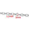 1 Piece 304 Stainless Steel Coffee Bean Chain Round Pearl Chain Cable Chain Jewelry Accessories