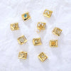 1 Piece 304 Stainless Steel Color Block Beads