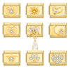 1 Piece 304 Stainless Steel Color Block Beads
