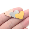 1 Piece 304 Stainless Steel Customization Laser Engraving Heart Shape Pendant