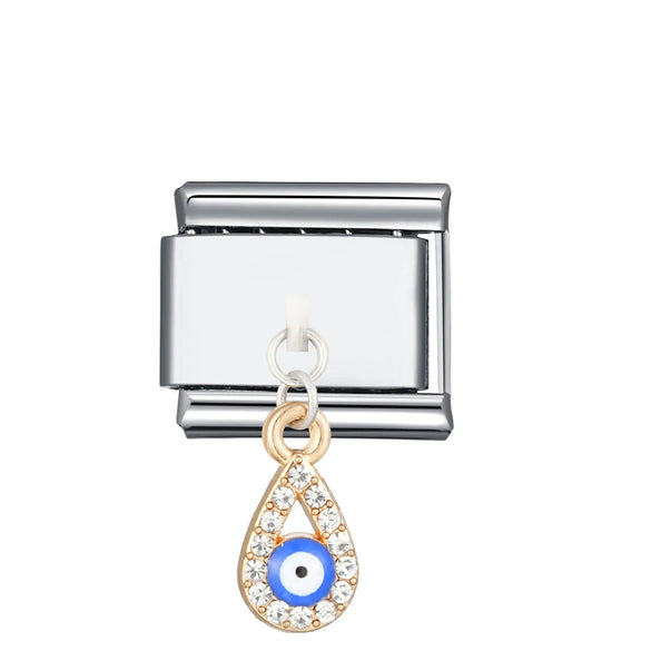 1 Piece 304 Stainless Steel Geometric Italian Charms