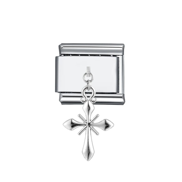 1 Piece 304 Stainless Steel Geometric Italian Charms