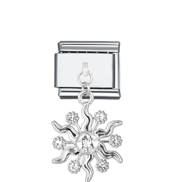 1 Piece 304 Stainless Steel Geometric Italian Charms