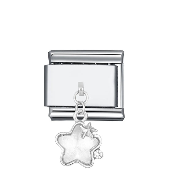1 Piece 304 Stainless Steel Geometric Italian Charms