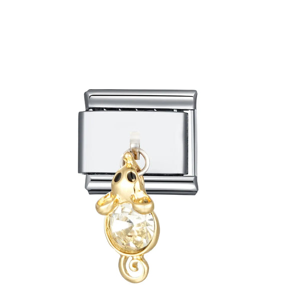 1 Piece 304 Stainless Steel Geometric Italian Charms