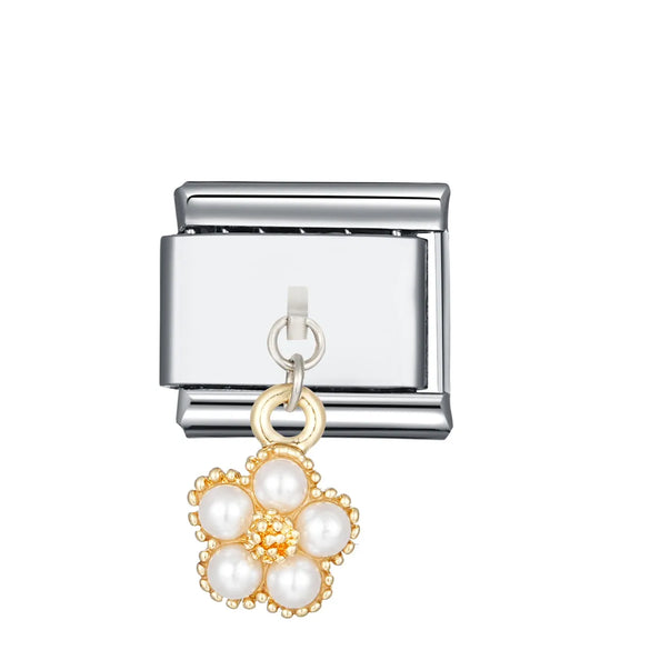 1 Piece 304 Stainless Steel Geometric Italian Charms