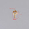 1 Piece 304 Stainless Steel Heart Shape Key Lock Pendant Jewelry Accessories