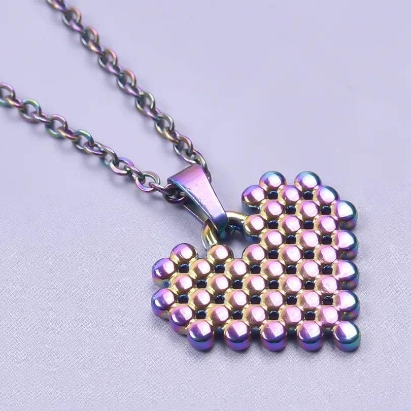 1 Piece 304 Stainless Steel Heart Shape