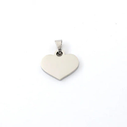 1 Piece 304 Stainless Steel Heart Shape Pendant