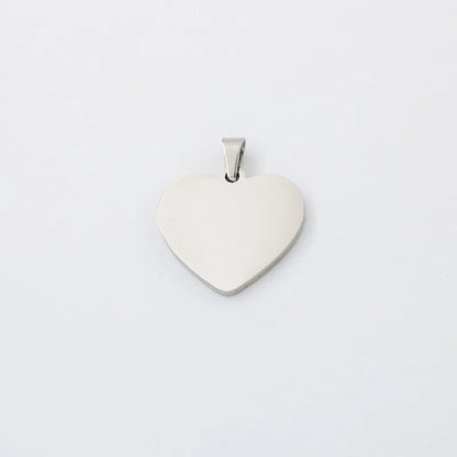 1 Piece 304 Stainless Steel Heart Shape Pendant