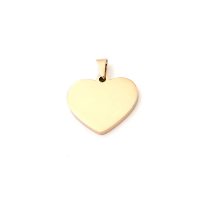 1 Piece 304 Stainless Steel Heart Shape Pendant