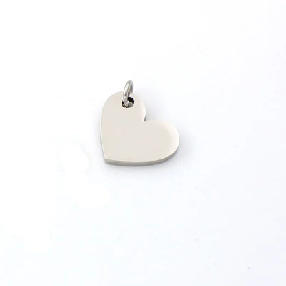 1 Piece 304 Stainless Steel Heart Shape Pendant