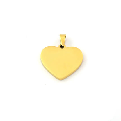 1 Piece 304 Stainless Steel Heart Shape Pendant