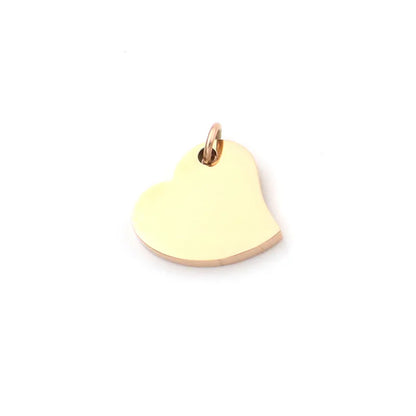 1 Piece 304 Stainless Steel Heart Shape Pendant