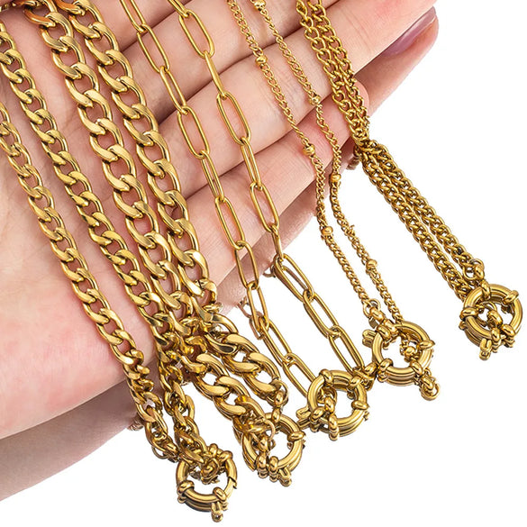 1 Piece 304 Stainless Steel Jewelry Accessories Chain