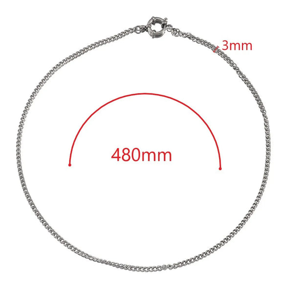 1 Piece 304 Stainless Steel Jewelry Accessories Chain