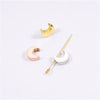 1 Piece 304 Stainless Steel 18K Gold Plated Moon Customization Laser Engraving Beads