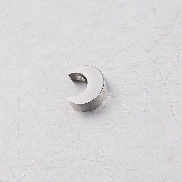 1 Piece 304 Stainless Steel 18K Gold Plated Moon Customization Laser Engraving Beads