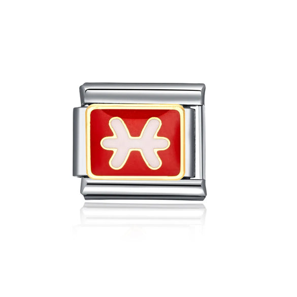 1 Piece 304 Stainless Steel Number Heart Shape Beads