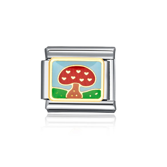 1 Piece 304 Stainless Steel Number Heart Shape Beads