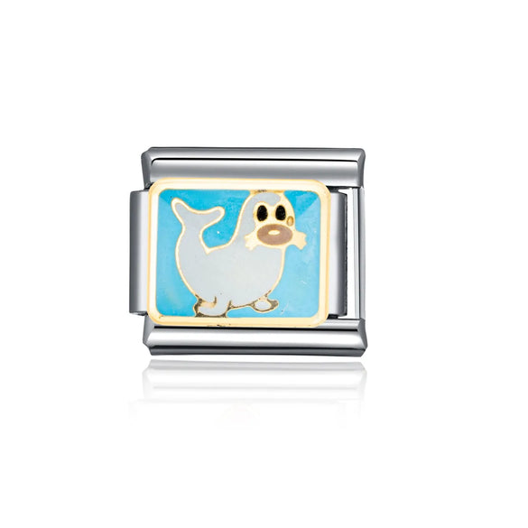 1 Piece 304 Stainless Steel Number Heart Shape Beads