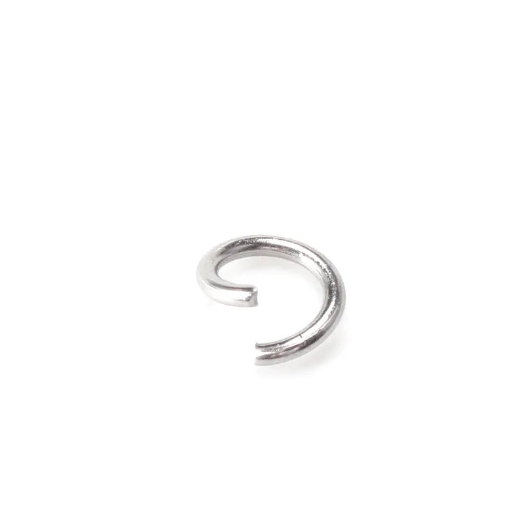 1 Piece 304 Stainless Steel Solid Color Open Jump Rings