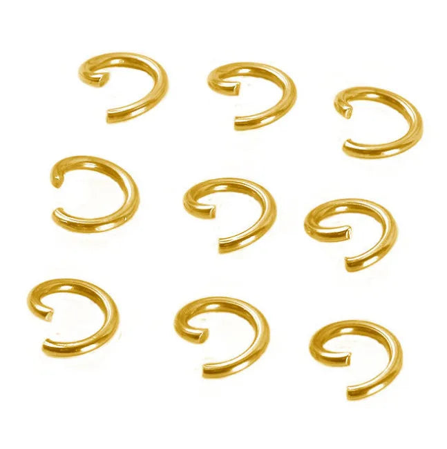 1 Piece 304 Stainless Steel Solid Color Open Jump Rings