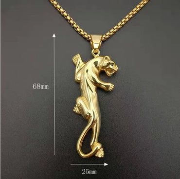 1 Piece 316 Stainless Steel  Animal Leopard Pendant