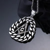 1 Piece 37.5*55.3mm 316 Stainless Steel  Devil'S Eye Polished Pendant Chain
