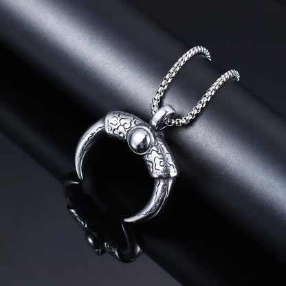 1 Piece 38*35mm 3mm*60cm 316 Stainless Steel  Geometric Polished Pendant Chain