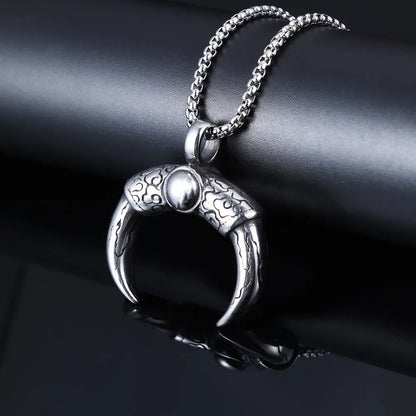 1 Piece 38*35mm 3mm*60cm 316 Stainless Steel  Geometric Polished Pendant Chain