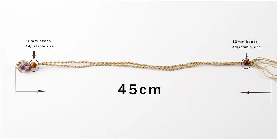 1 Piece 45cm Wax Rope Geometric Chain