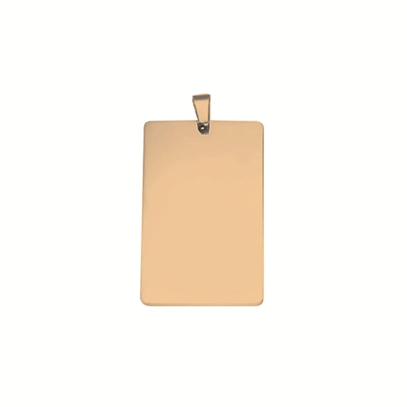 1 Piece 49*28*1.8 50*28*1.8 Hole 1~1.9mm Titanium Steel Geometric Pendant Chain