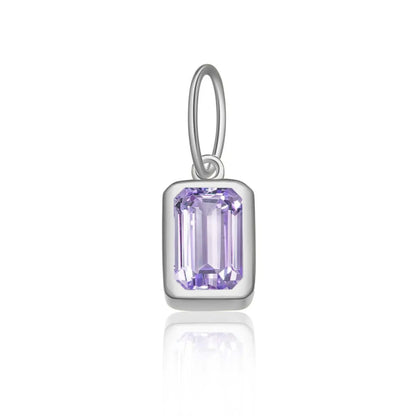 1 Piece 5*8mm Hole 5~5.9mm Sterling Silver Zircon 18K Gold Plated Rectangle Polished Pendant Chain Jump Ring