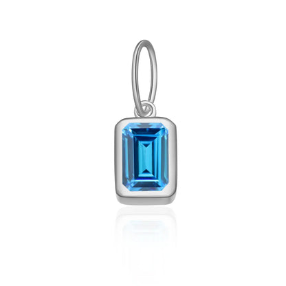 1 Piece 5*8mm Hole 5~5.9mm Sterling Silver Zircon 18K Gold Plated Rectangle Polished Pendant Chain Jump Ring