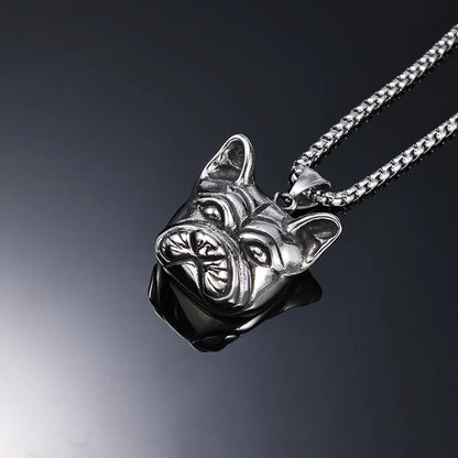 1 Piece 51mm * 28mm 316 Stainless Steel  Dog Polished Pendant Chain