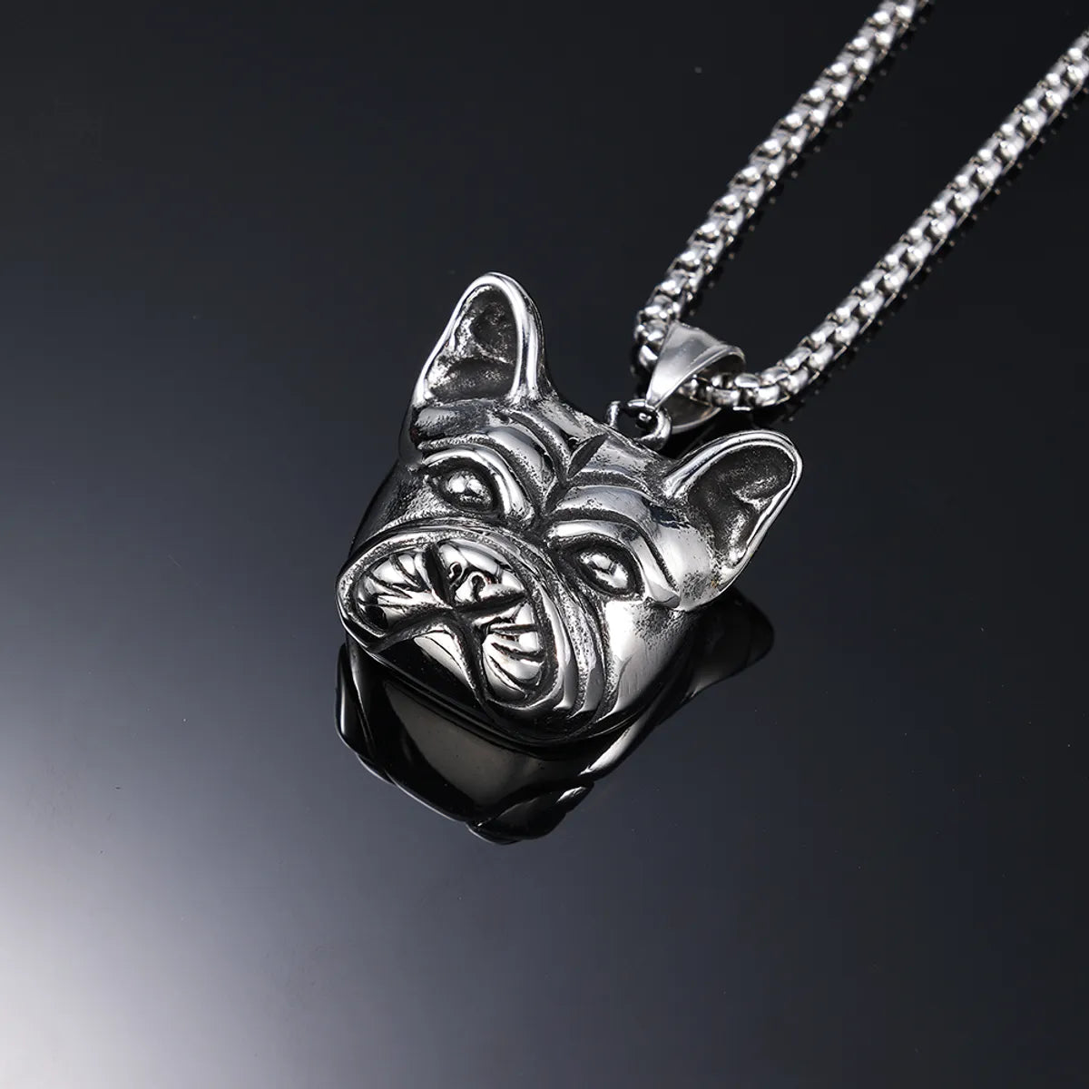 1 Piece 51mm * 28mm 316 Stainless Steel  Dog Polished Pendant Chain