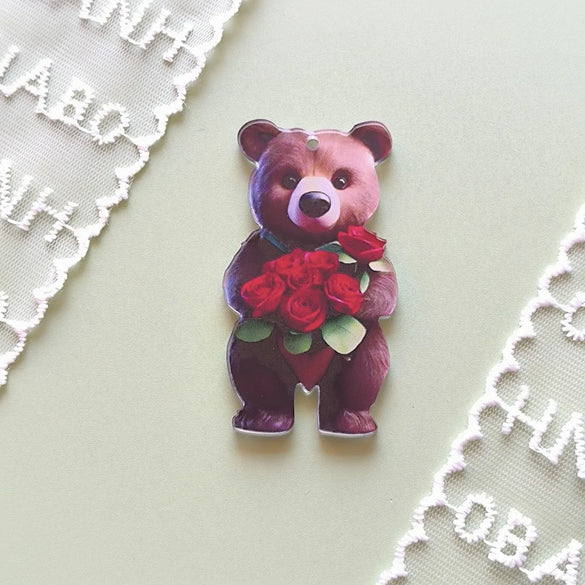 1 Piece 55*77mm Arylic Animal Cartoon Pendant