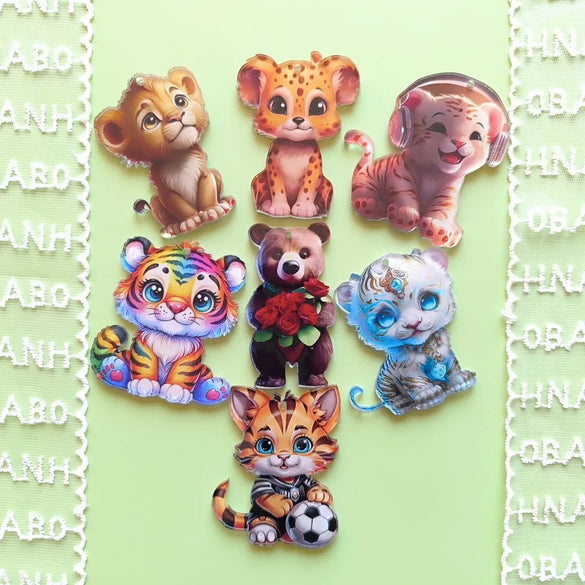 1 Piece 55*77mm Arylic Animal Cartoon Pendant