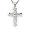 1 Piece 57*41mm Titanium Steel Cross Polished Pendant