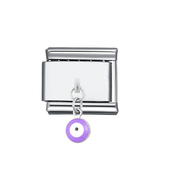 1 Piece 9*10mm 304 Stainless Steel Color Block Fruit Heart Shape Italian Charms