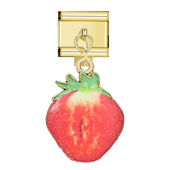 1 Piece 9*10mm 304 Stainless Steel Color Block Heart Shape Bow Knot Italian Charms