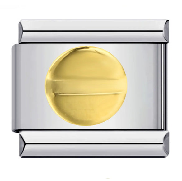 1 Piece 9*10mm 304 Stainless Steel Sun Letter Moon Italian Charms