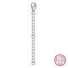 1 Piece 925 Sterling Silver Extension Chain Chain Classic Style Geometric