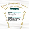 1 Piece 925 Sterling Silver Extension Chain Chain Classic Style Geometric