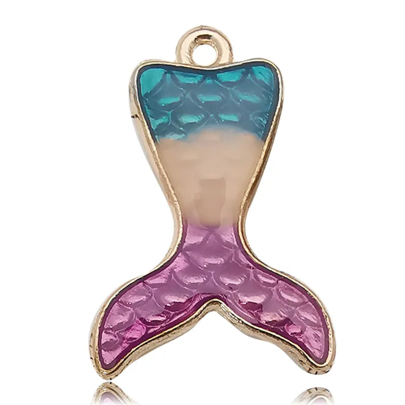 1 Piece Alloy Fish Tail Pendant