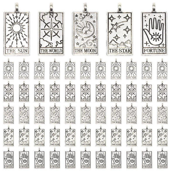 1 Piece Alloy Sun Star Moon Pendant